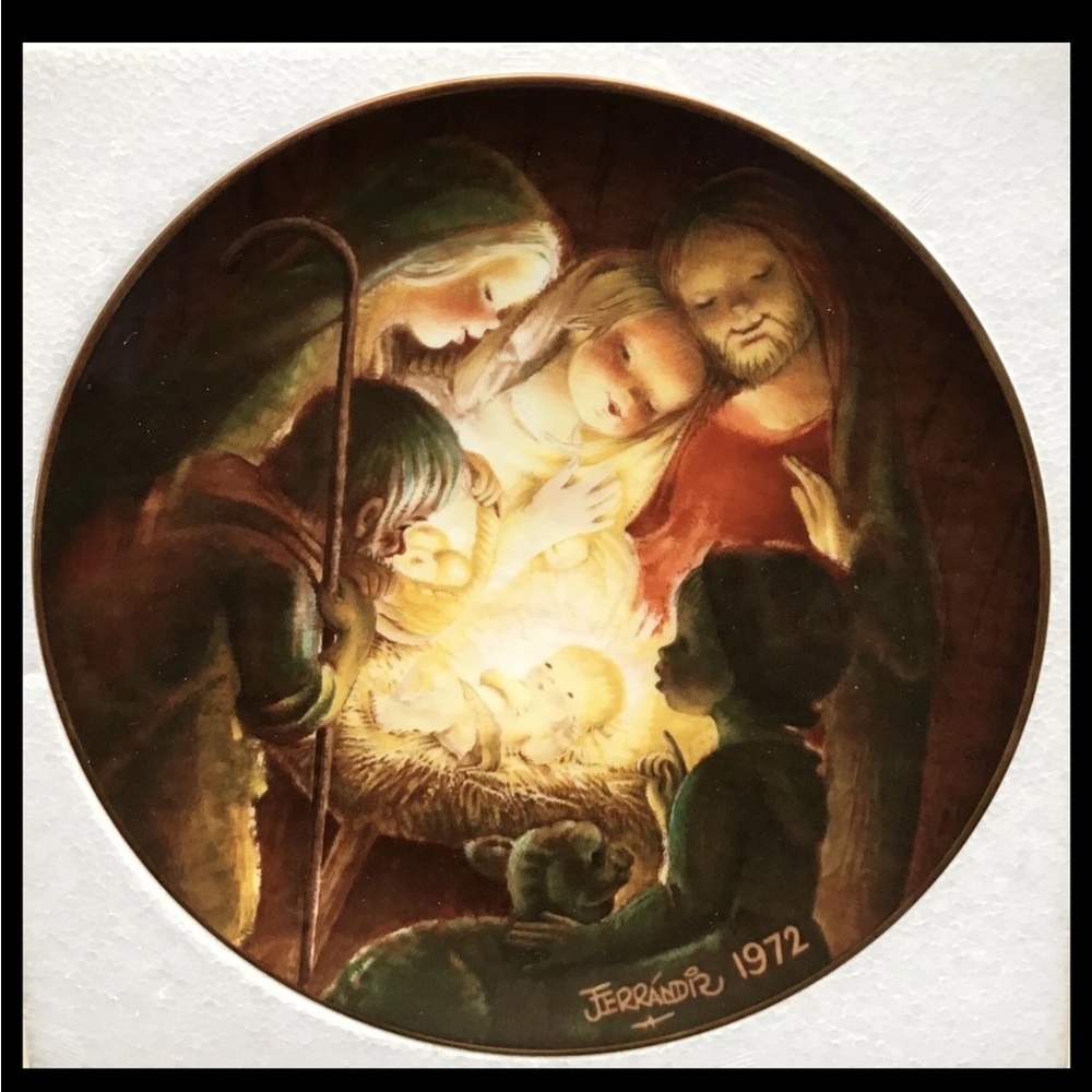 Christmas Nativity Collector Decorative Plate Juan Ferrandiz 1972